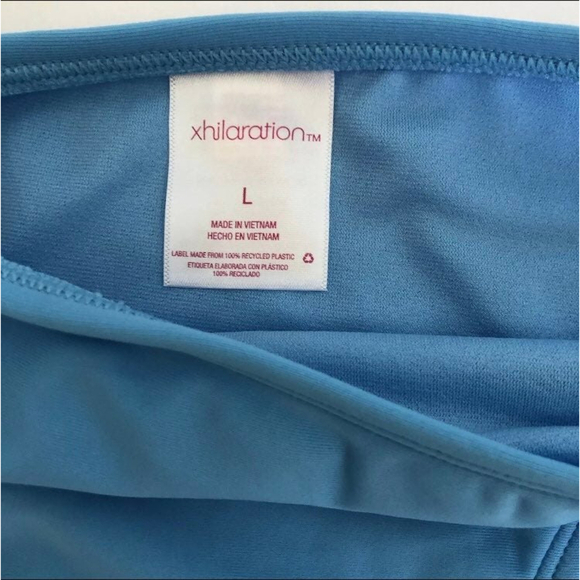 Xhilaration Women's String Bikini Bottoms Teal Blue Size L 8-10 - Picture 3 of 3